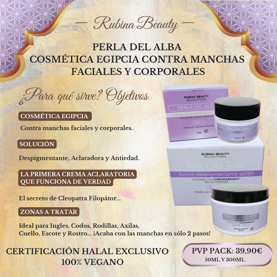 PACK DESPIGMENTANTE PERLA DEL ALBA STEP 1 + STEP 2 RUBINA BEAUTY