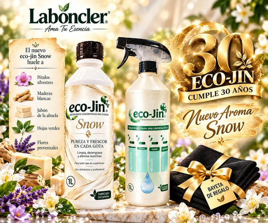 ECO-JIN SNOW 1L CON DIFUSOR + BAYETA NEGRA DE REGALO