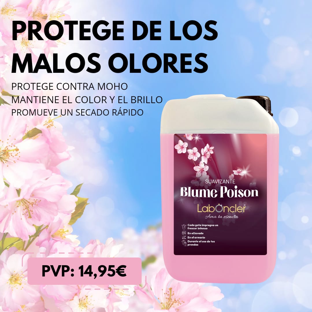 DETERGENTE GEL ACTIVO O SUAVIZANTE BLUME POISON