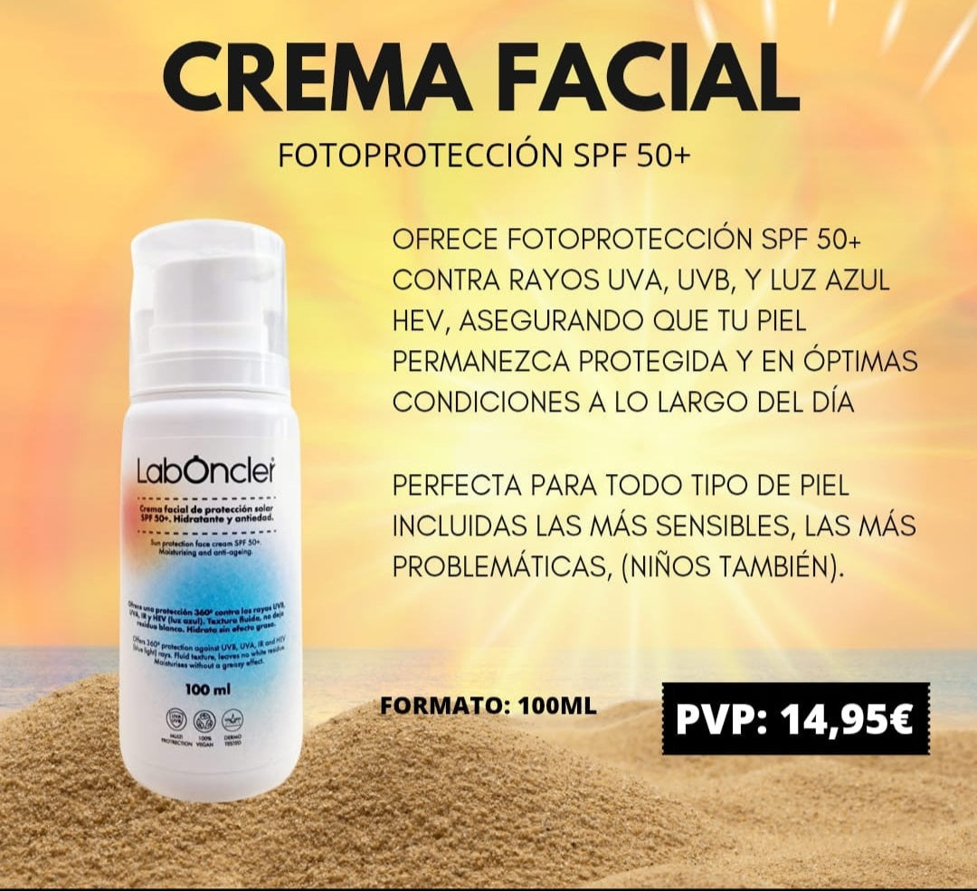 CREMA FACIAL FOTOPROTECCIÓN SPF 50+ - 100ML