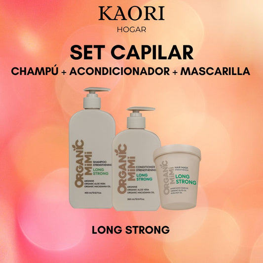 SET CAPILAR LONG STRONG - FÓRMULAS NATURALES PARA TODO TIPO DE CABELLO