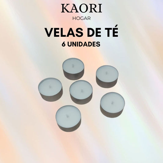 VELA DE TÉ - 6 UNIDADES