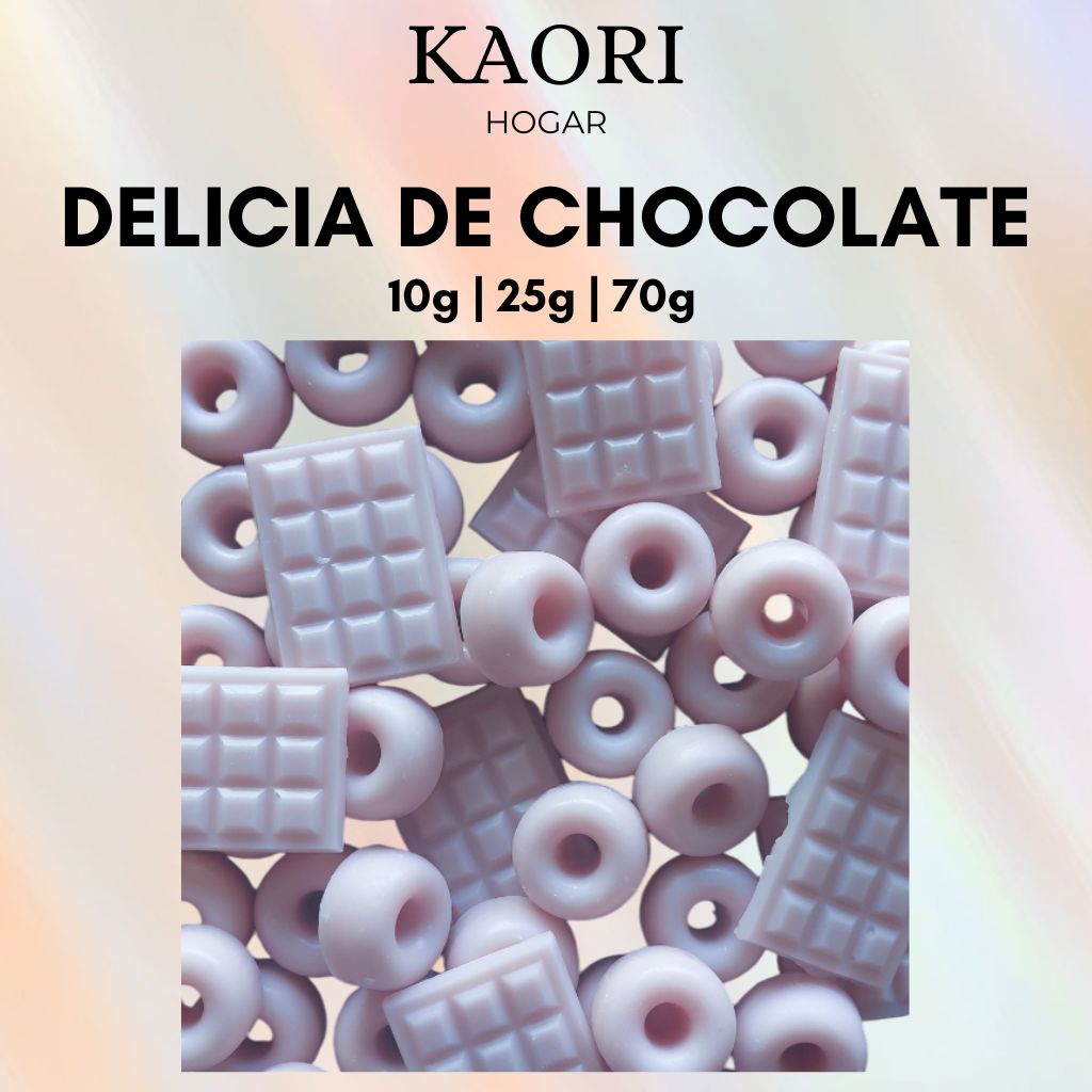 DELICIA DE CHOCOLATE - WAX MELTS DE SOJA 100% NATURAL CON ESENCIA PREMIUM