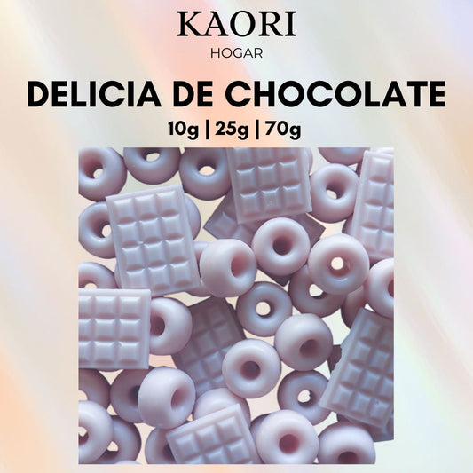 DELICIA DE CHOCOLATE - WAX MELTS DE SOJA 100% NATURAL CON ESENCIA PREMIUM