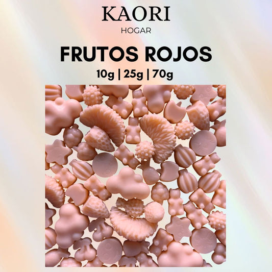 FRUTOS ROJOS - WAX MELTS DE SOJA 100% NATURAL CON ESENCIA PREMIUM