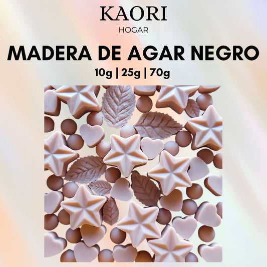 MADERA DE AGAR NEGRO - WAX MELTS DE SOJA 100% NATURAL CON ESENCIA PREMIUM