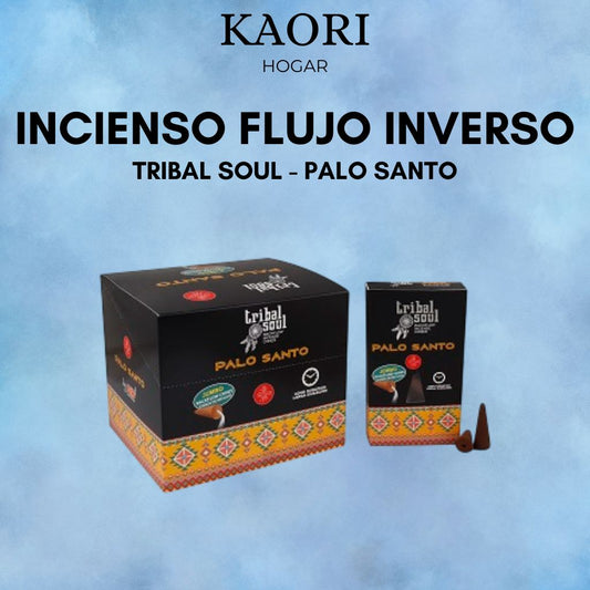 INCIENSO DE FLUJO INVERSO - TRIBAL SOUL - PALO SANTO