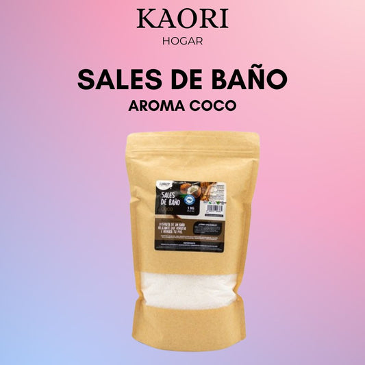 SALES DE BAÑO RICAS EN MAGNESIO - AROMA COCO