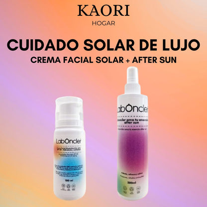 PACK CUIDADO SOLAR LUJO: CREMA FACIAL SOLAR SPF50+ + AFTER SUN
