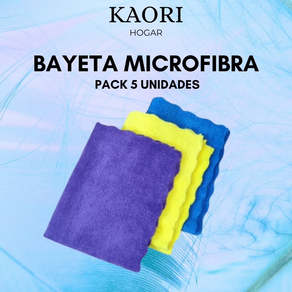 BAYETAS DE MICROFIBRA - 5 UNIDADES