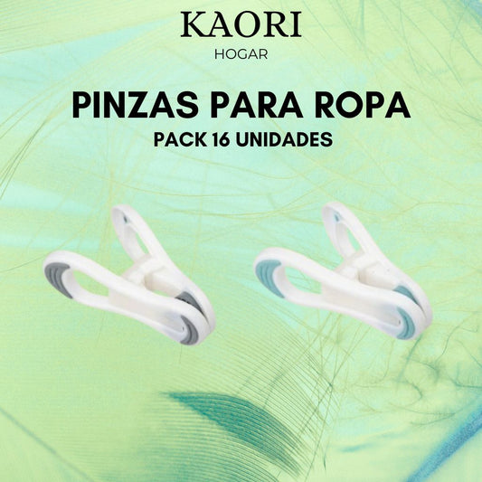 PINZAS PARA LA ROPA - 16 UNIDADES
