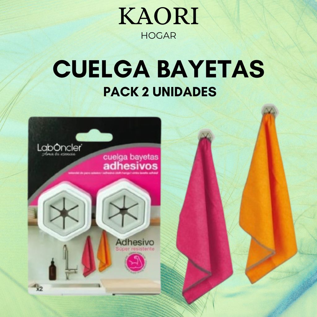 CUELGA BAYETAS ADHESIVO