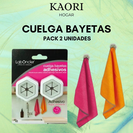 CUELGA BAYETAS ADHESIVO
