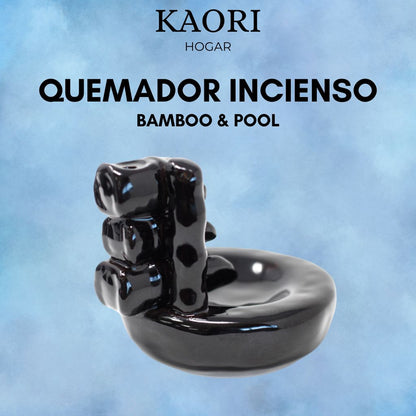 QUEMADOR DE INCIENSO DE FLUJO INVERSO - BAMBOO & POOL