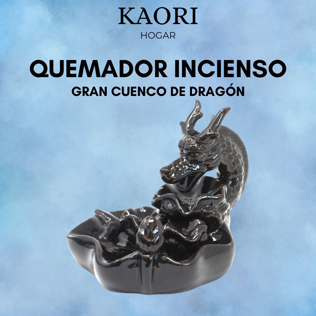 QUEMADOR DE INCIENSO PARA FLUJO INVERSO - GRAN CUENCO DE DRAGÓN