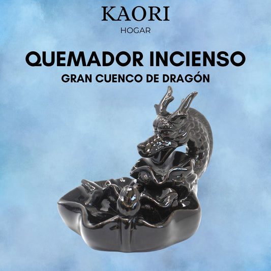 QUEMADOR DE INCIENSO PARA FLUJO INVERSO - GRAN CUENCO DE DRAGÓN