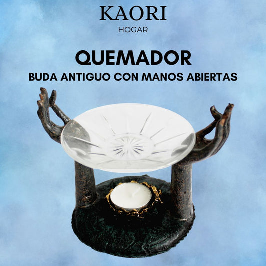 QUEMADOR - BUDA ANTIGUO CON MANOS ABIERTAS