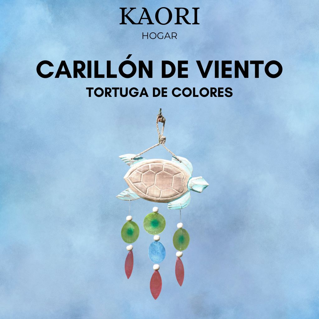 CARILLÓN DE VIENTO - TORTUGA DE COLORES