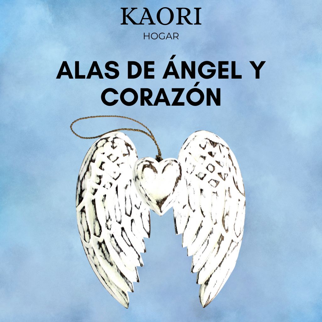 ALAS DE ÁNGEL Y CORAZÓN - 24CM