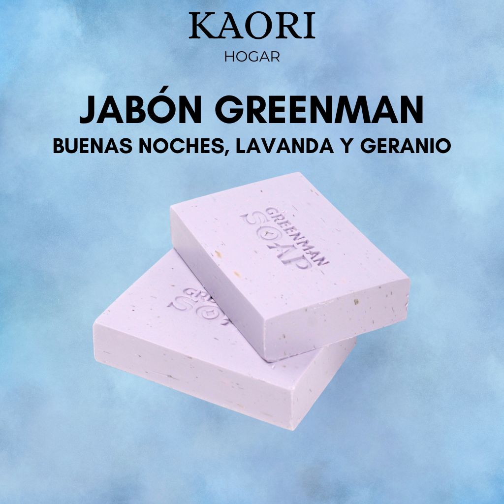 JABÓN GREENMAN 100G - BUENAS NOCHES, LAVANDA Y GERANIO