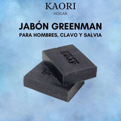 JABÓN GREENMAN 100G - PARA HOMBRES, CLAVO Y SALVIA