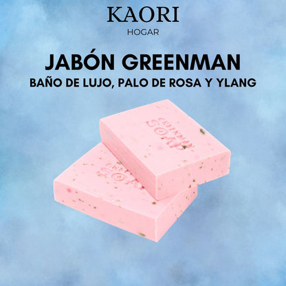 JABÓN GREENMAN 100G - BAÑO DE LUJO, PALO DE ROSA Y YLANG
