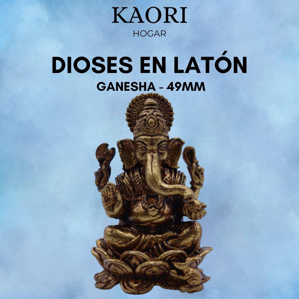 DIOSES EN MINIATURA DE LATÓN - GANESHA - 49MM