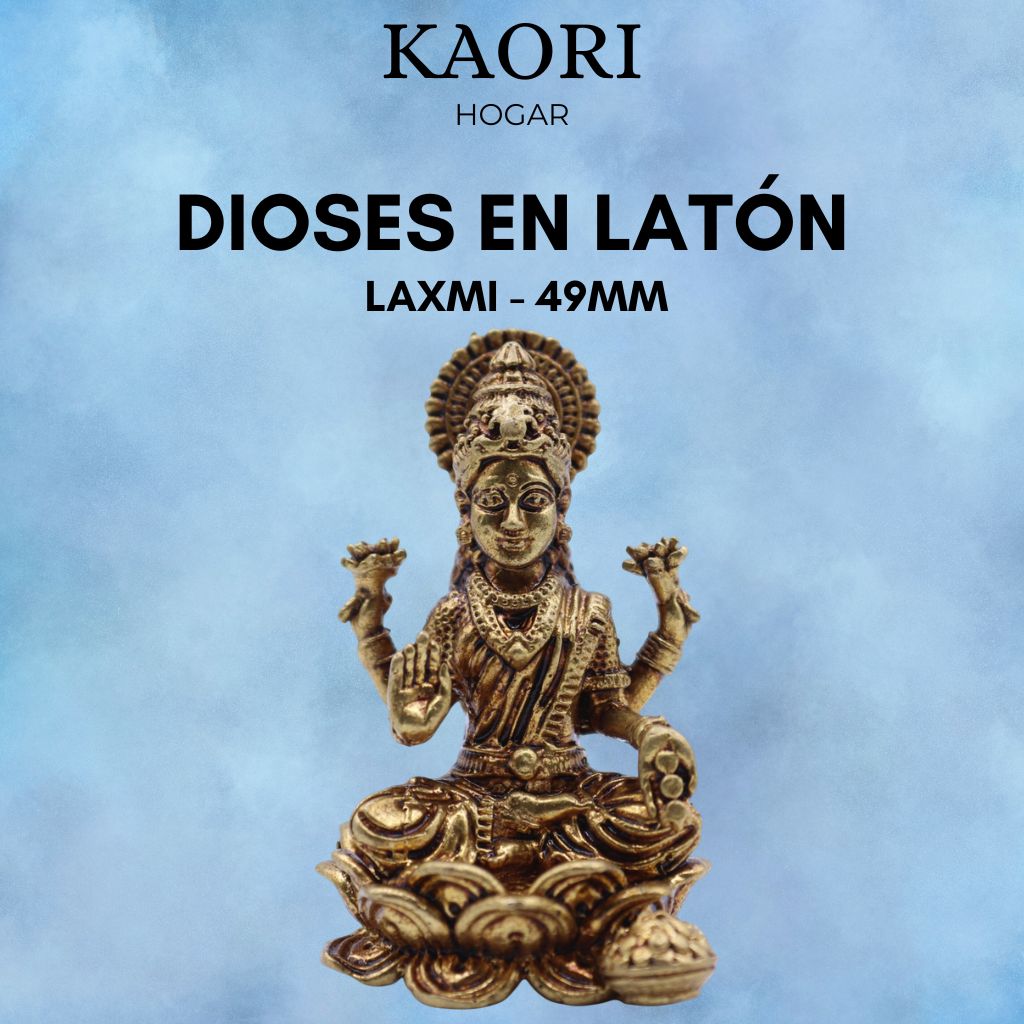 DIOSES EN MINIATURA DE LATÓN - LAXMI - 49MM
