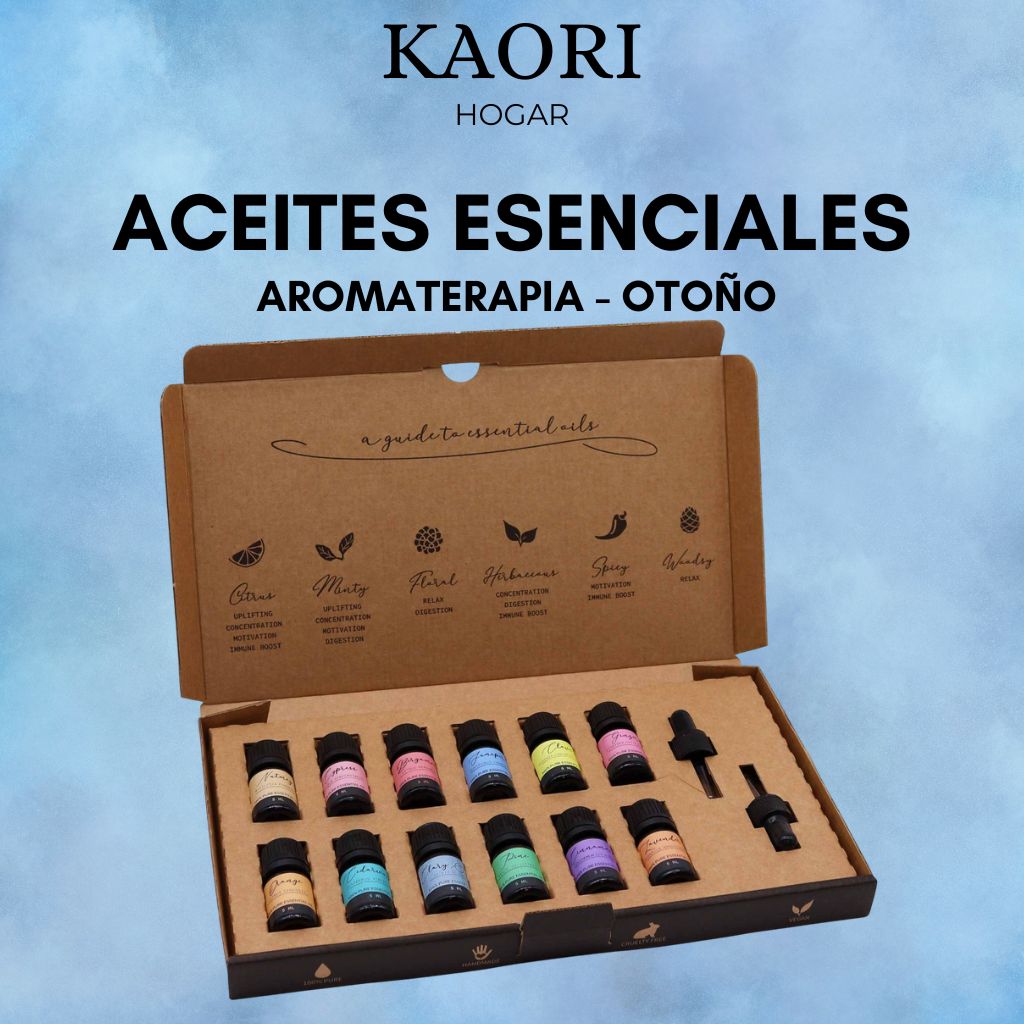 SET DE ACEITES ESENCIALES PARA AROMATERAPIA - OTOÑO