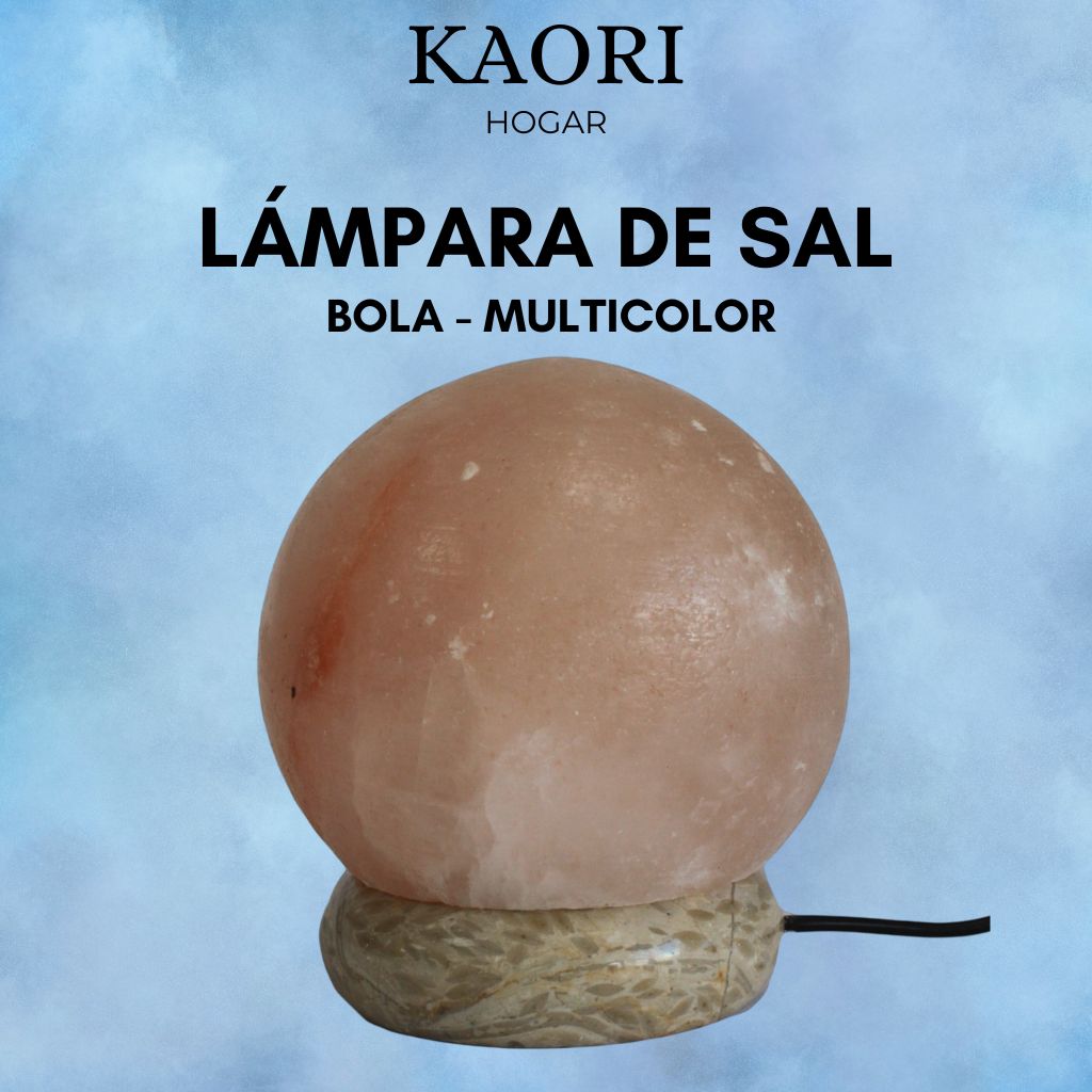 LÁMPARA DE SAL - BOLA - MULTICOLOR