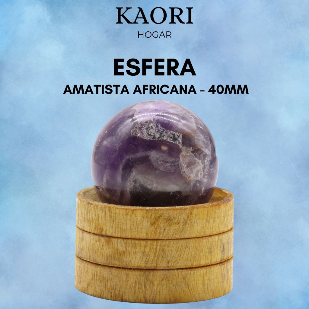 ESFERA CON SOPORTE - AMATISTA AFRICANA - 40MM
