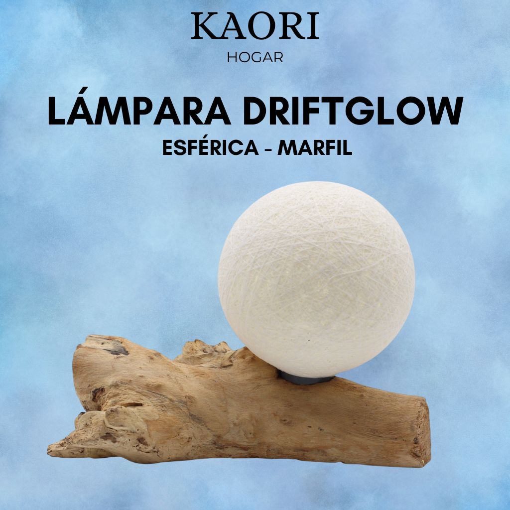 LÁMPARA DRIFTGLOW - ESFÉRICA - MARFIL