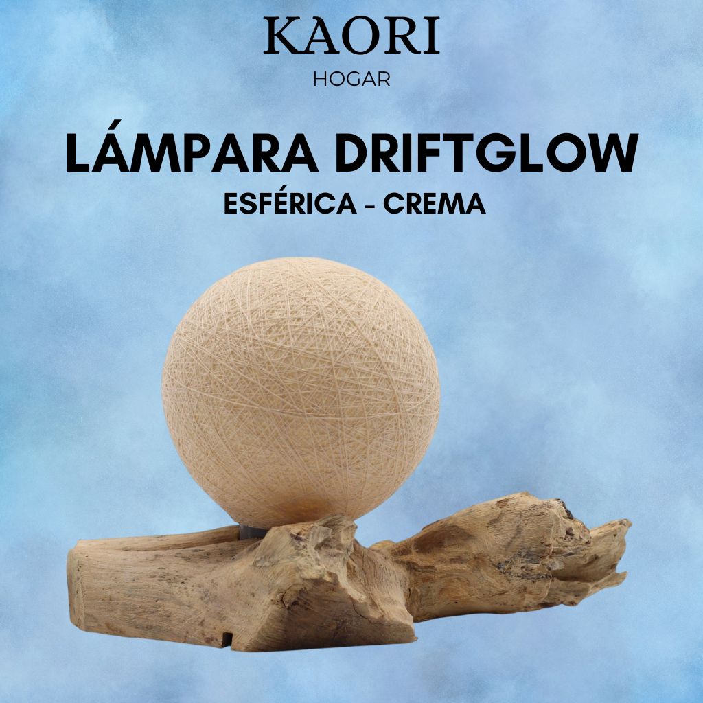 LÁMPARA DRIFTGLOW - ESFÉRICA - CREMA