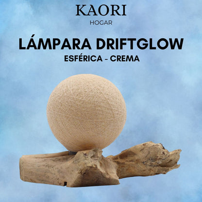 LÁMPARA DRIFTGLOW - ESFÉRICA - CREMA