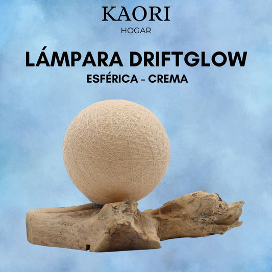 LÁMPARA DRIFTGLOW - ESFÉRICA - CREMA