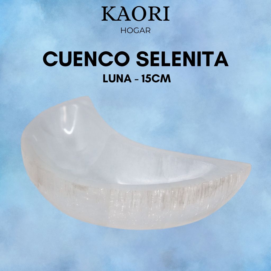 CUENCO SELENITA - LUNA 15CM
