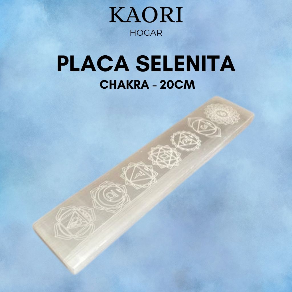 PLACA DE CARGA SELENITA - CHAKRA 20CM