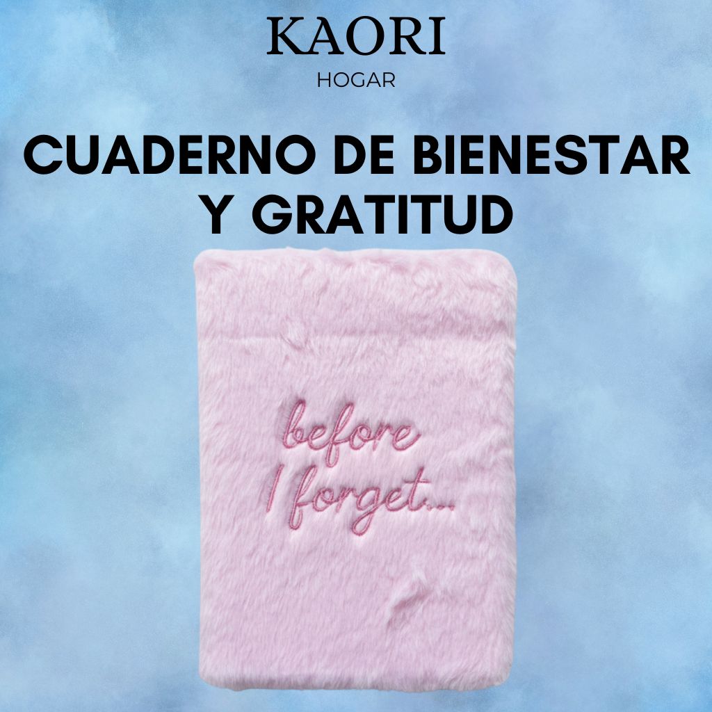 CUADERNO DE BIENESTAR Y GRATITUD - ANTES DE QUE ME OLVIDE - 80 PÁGINAS