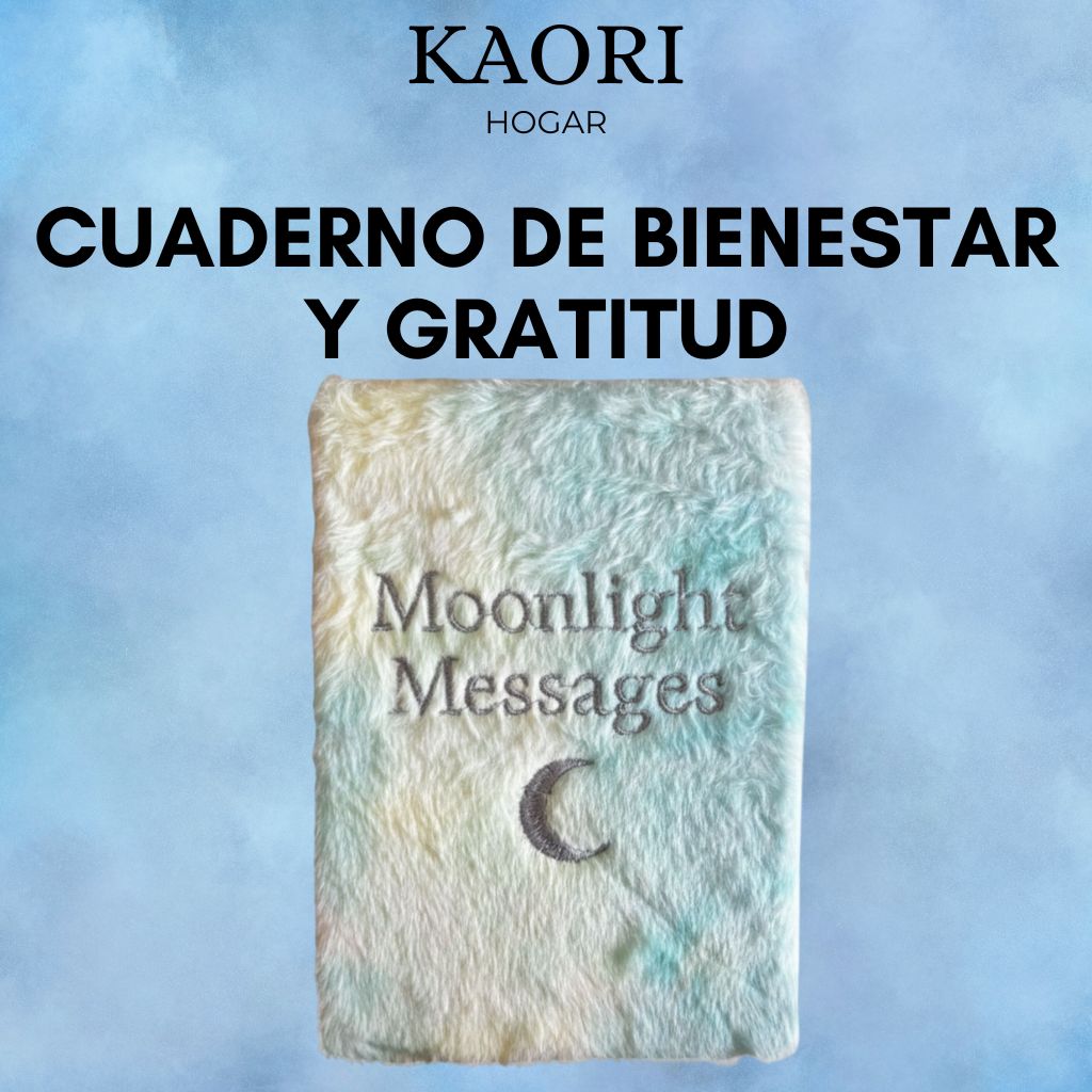 CUADERNO DE BIENESTAR Y GRATITUD - MENSAJES A LA LUZ DE LA LUNA - 80 PÁGINAS