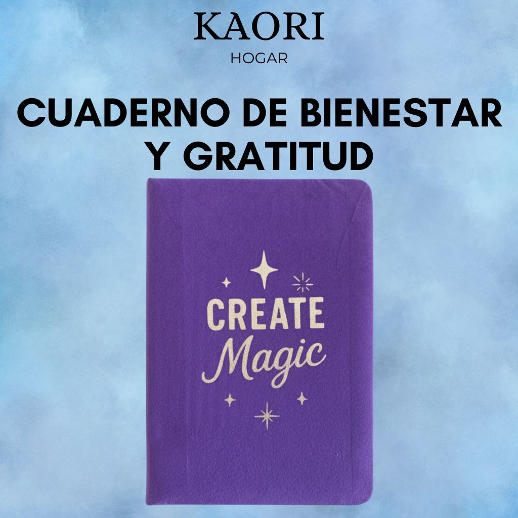 CUADERNO DE BIENESTAR Y GRATITUD - CREA MAGIA - 80 PÁGINAS
