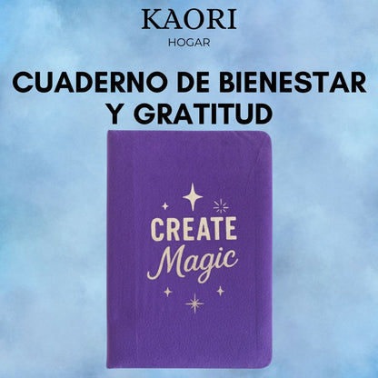 CUADERNO DE BIENESTAR Y GRATITUD - CREA MAGIA - 80 PÁGINAS