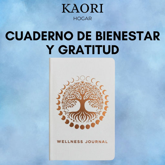 CUADERNO DE BIENESTAR Y GRATITUD - ÁRBOL DE LA VIDA Y FASES LUNARES - 120 PÁGINAS
