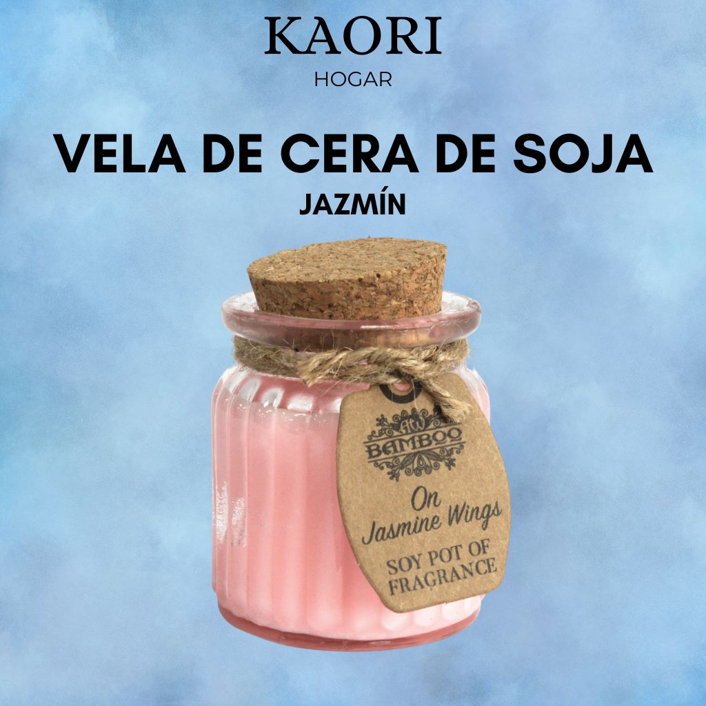 VELA DE CERA DE SOJA EN TARRO - JAZMÍN