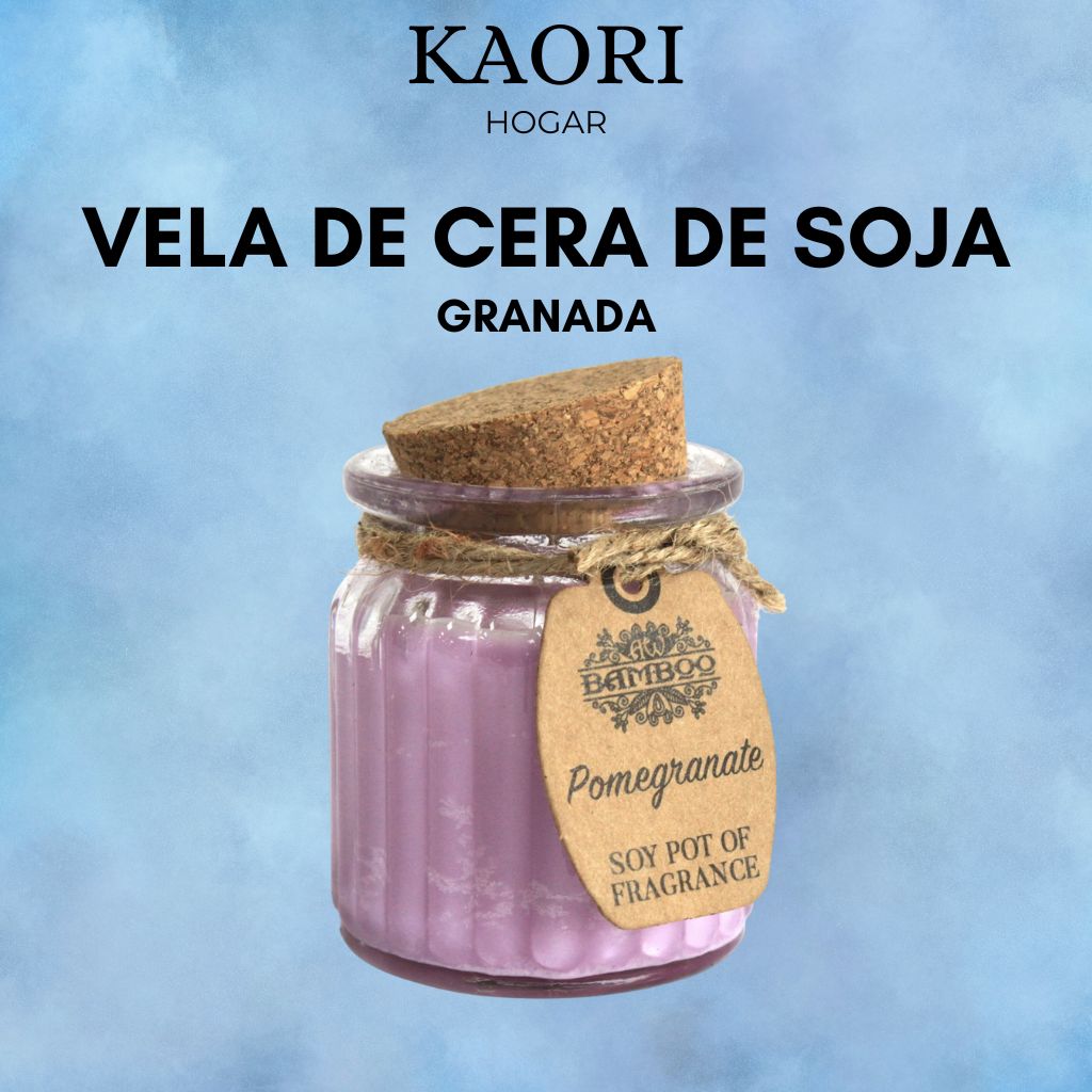 VELA DE CERA DE SOJA EN TARRO - GRANADA
