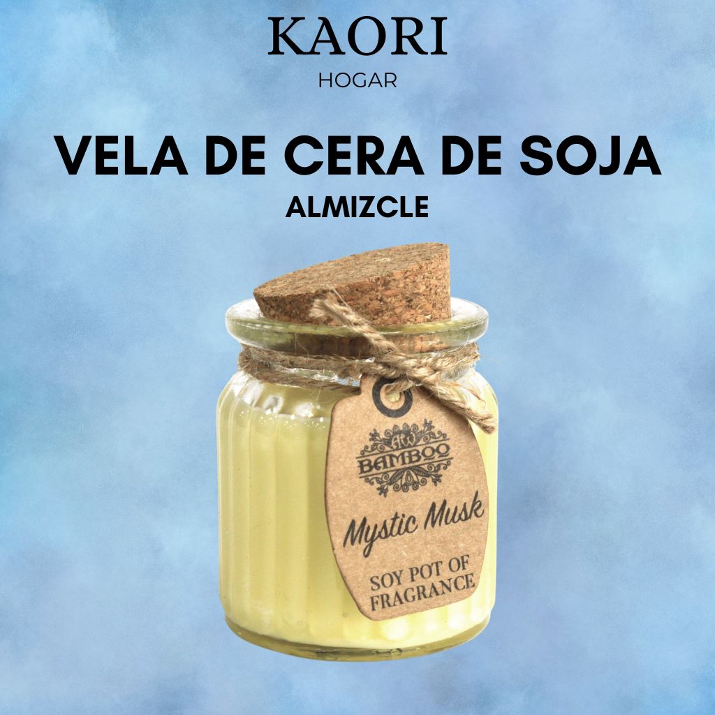 VELA DE CERA DE SOJA EN TARRO - ALMIZCLE