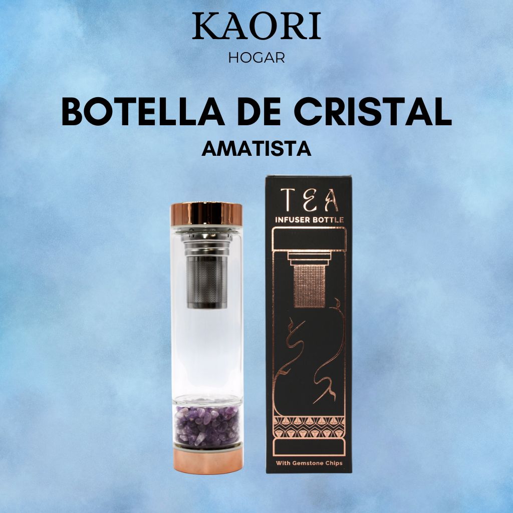 BOTELLA DE CRISTAL PARA TÉ - AMATISTA