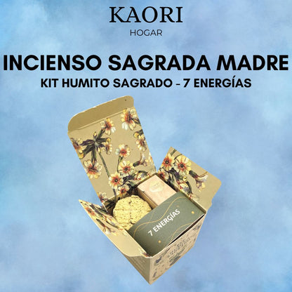 INCIENSO - SAGRADA MADRE KIT HUMITO SAGRADO - 7 ENERGÍAS