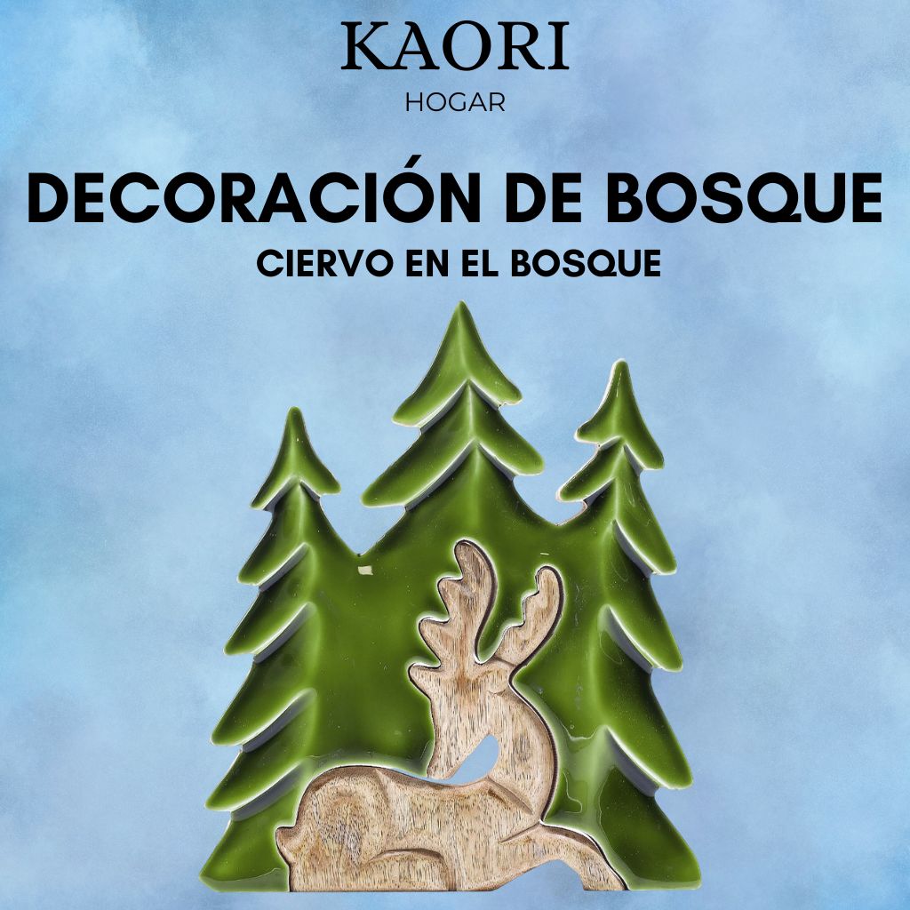 DECORACIÓN DE BOSQUE - CIERVO EN EL BOSQUE