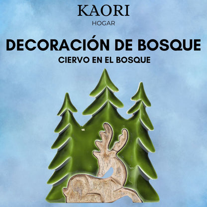 DECORACIÓN DE BOSQUE - CIERVO EN EL BOSQUE