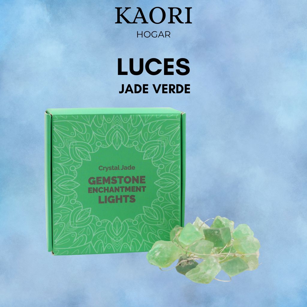 LUCES CON PIEDRAS - JADE VERDE